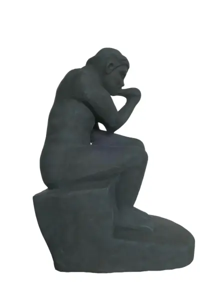 Artikelbild 4 des Artikels “Thinker Figure, 62cm Height | GRC (Glassfibre Reinforced Concrete), Bronze Finish “